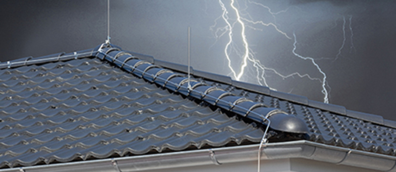 Äußerer Blitzschutz bei Elektro Bischof OHG in Hörselberg-Hainich