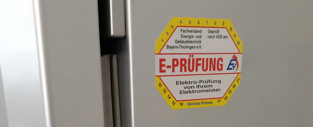 Elektroprüfung bei Elektro Bischof OHG in Hörselberg-Hainich